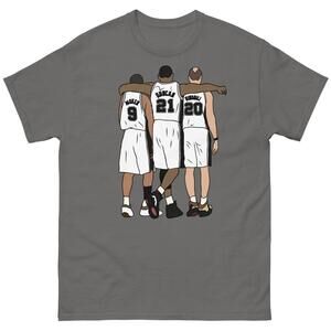Tony Parker Tim Duncan Manu Ginobili Big 3 San Antonio T-Shirt Us